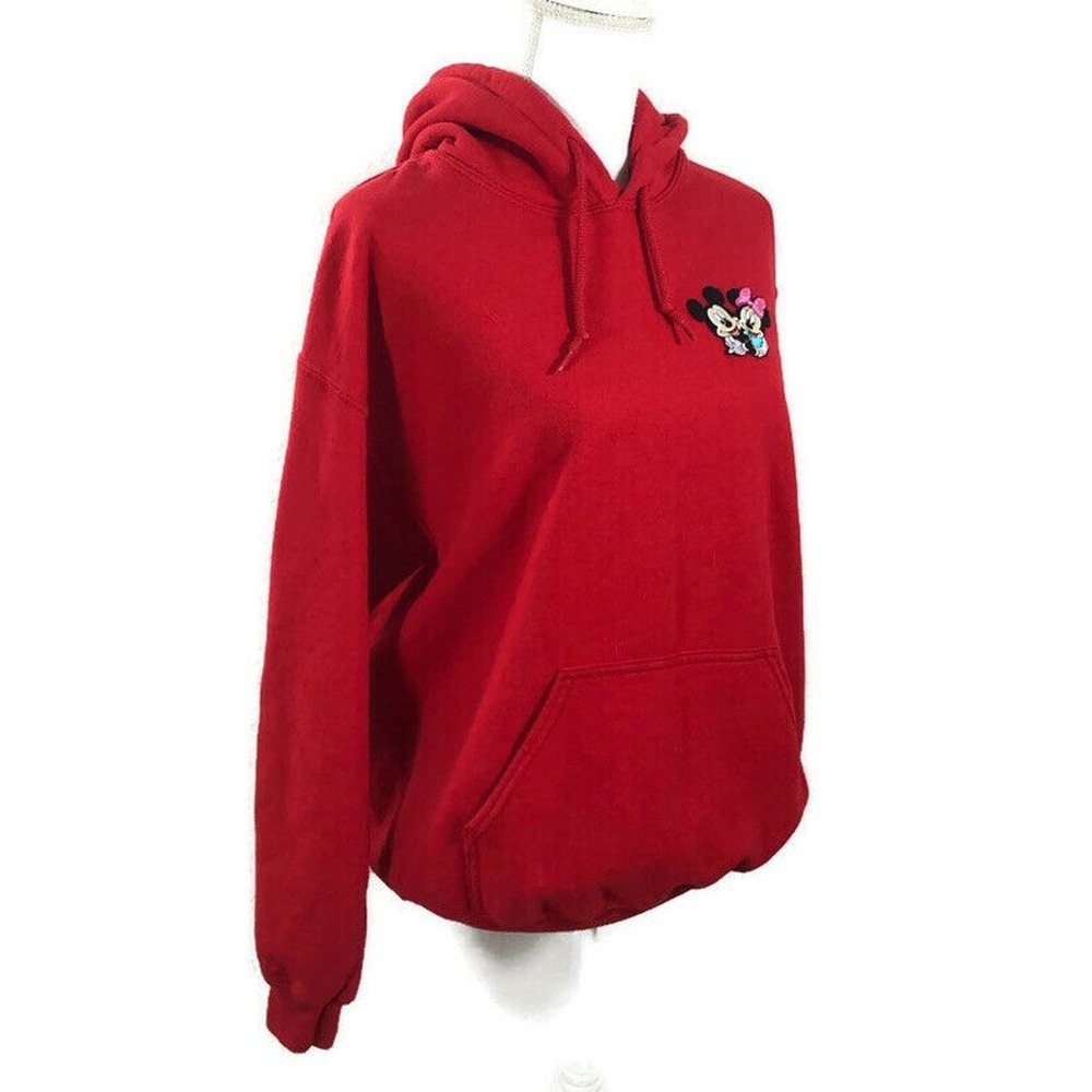 Disney Mickey Minnie Mouse Hoodie Sweatshirt Sz M - Picture 3 of 8